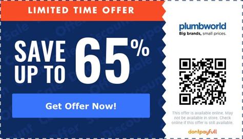 Plumbworld voucher code  Plumbworld First Order Discount