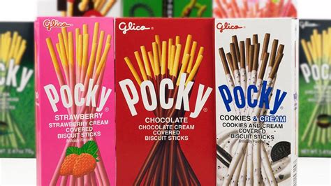 Pocky pronunciation  When the host says, “Go!” both players much slowly nibble into the Pocky stick simultaneously, reaching into the middle of the biscuit