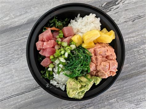 Poke bowl summit nj  the girl who took our order used her bare hands while handling open containers with food, wiping off the corners with again her bare hands