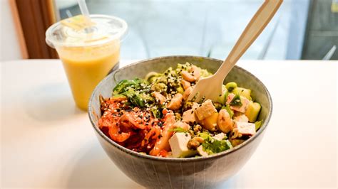 Poke bowls berlin Poke Bowl; Salad; Rice & Udon Bowl; Snacks; Build Your Own; Our Values; Franchise; Locations; Order; Sushi Burrito