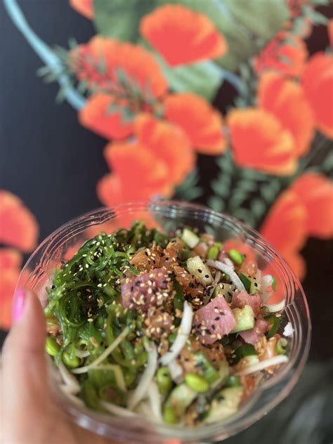 Poke og downtown The OG poke bowl, which includes ahi tuna, slamon, yellowtail, and poke sauce, is always a good choice