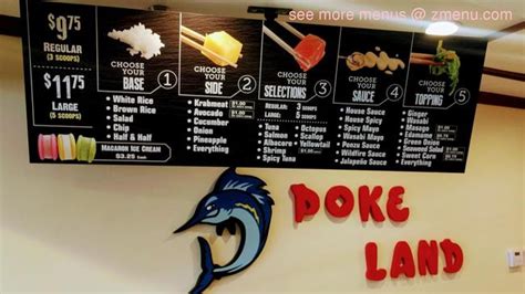 Pokeland menu  2