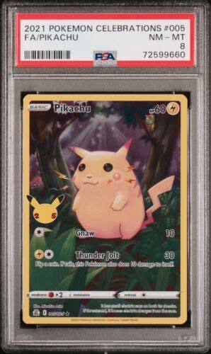 2024 Pokemon CGC 8.5 NM-MT+ Pikachu Celebrations 005/025