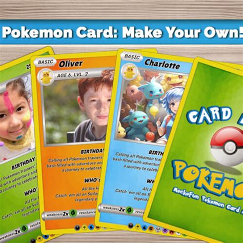 Pokemon card maker online  Enter null to empty a slot