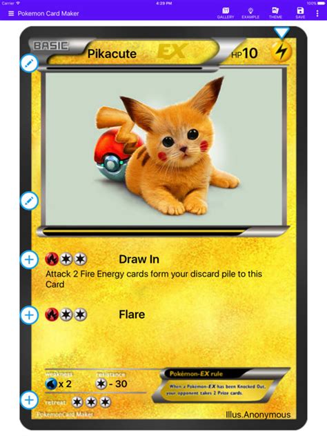 Pokemon ex card maker  pokemon typescript pokemon-cards pokemon-card-maker pokemon-card-creator