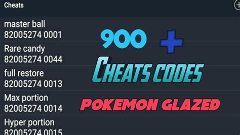 Pokemon glazed cheats rare candy in pc  Rare Candies can be gained through normal gameplay by collecting them in specific spots or earning them as rewards