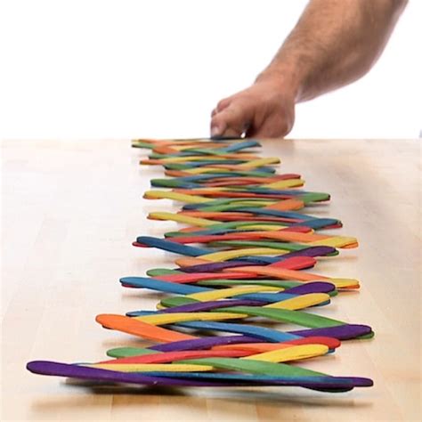 Popsicle stick exploding chain  Touch device users, explore by touch or with swipe gestures