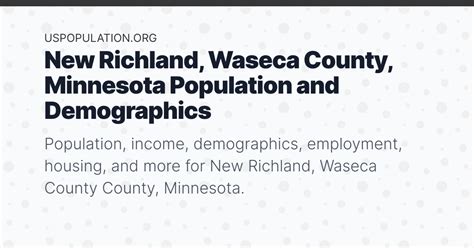 Population of waseca minnesota The village was probably named after Waseca, Minnesota