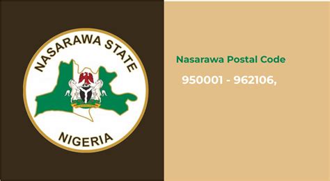 Postal code for masaka nasarawa state G