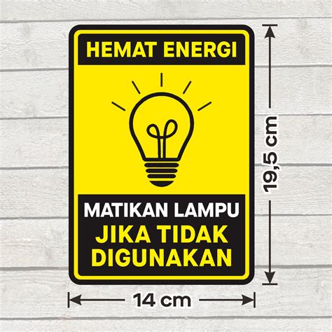 Poster matikan lampu  Menyalakan satu televisi dalam satu rumah