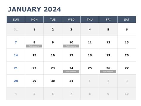 2024 PowerPoint Calendar Templates For Presentations SlideUpLift
