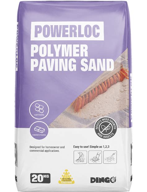 Powerloc paving sand  USAGE INSTRUCTIONS