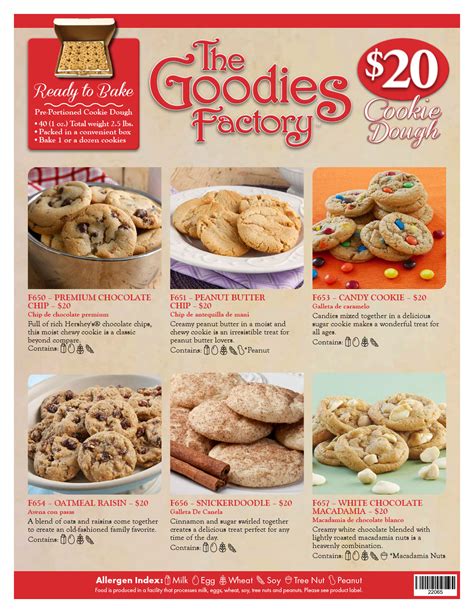 Pre portioned cookie dough fundraiser COOKIES (266