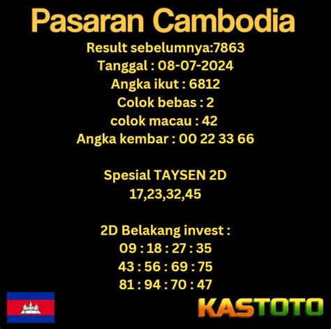 Prediksi cambodia dahsyat  daftar pttogel