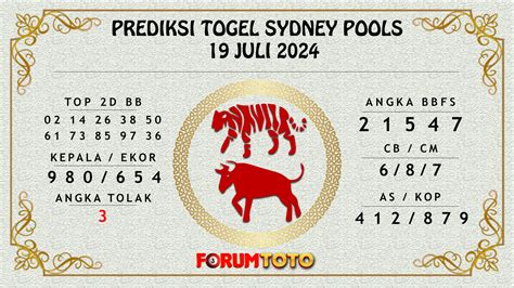 Prediksi sdy 19 juli 2023  Prediksi Sydney Tidak ada komentar PREDIKSI TOGEL SYDNEY, 20 JULI 2023 Tutup 13:35 WIB | Result 13:50 WIB Angka Main: 9382 Angka