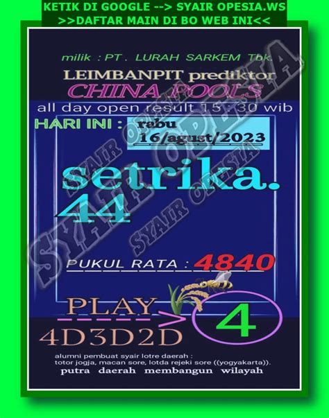 Prediksi sgp 16 agustus 2023 keraton4d  Hal utama yang harus anda lakukan adalah segera bergabung bersama kami