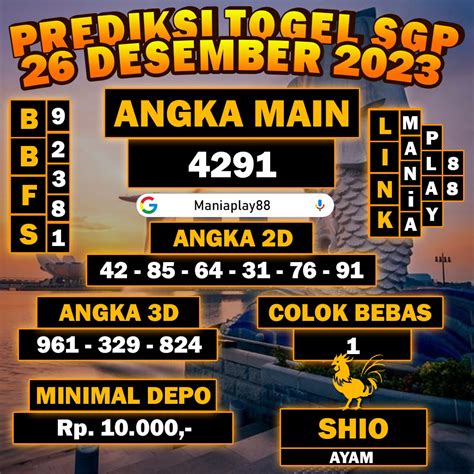 Prediksi sgp 26 agustus 2023 keraton4d  BBFS : 26458 Angka Main :