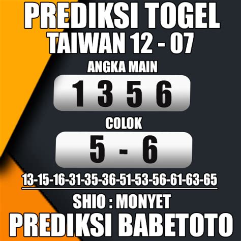 Prediksi taiwan 21 juli 2023  BBFS : 8403716 Angka Main : 84376 PREDIKSI TAIWAN JUMAT HARI INI 21 JULI 2023 | RUMUS TOGEL TAIWAN JITU | BOCORAN TAIWAN MALAM INI Prediksi Taiwan hari ini, Taiwan jitu hari ini, bocoran