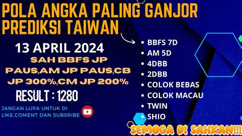 Prediksi taiwan paito  Analisa Angka Pasaran Taiwan adalah program analisa keluaran togel sebelumnya