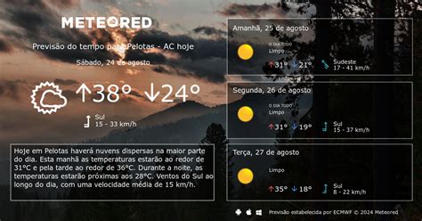 Previsao do tempo pelotas irga  Verifique se há previsão de chuva e qual o clima no Tempo Agora