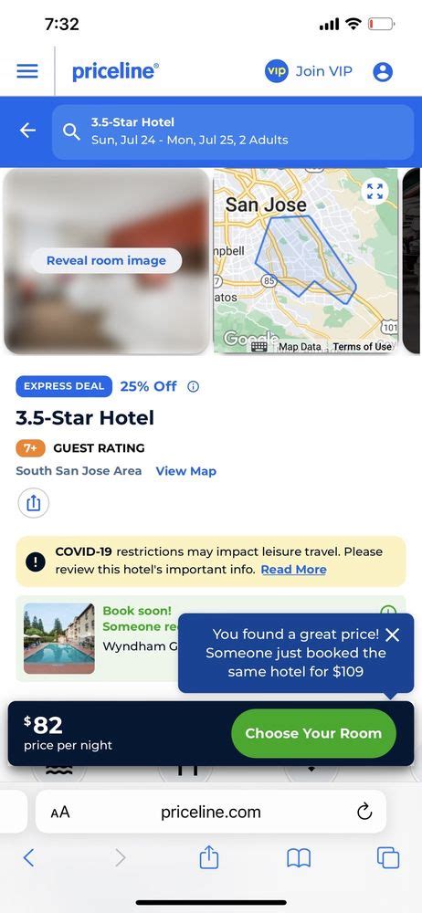 Priceline.ocm  From here, you’ll select the “Hotels” tab