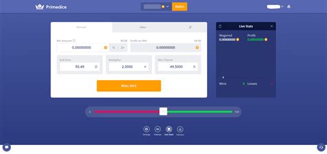 Primedice login Bitcoin dice game established 2013