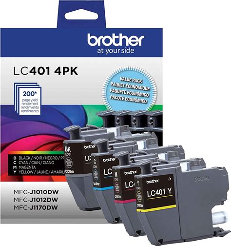 Brother Original LC-422XLVAL Ink Cartridges Value Pack MFC-J5340DW,  MFC-J5345DW, MFC-J5740DW, MFC-J6540DW, MFC-J6940DW (4 Ink Cartridges:  Black, Cyan