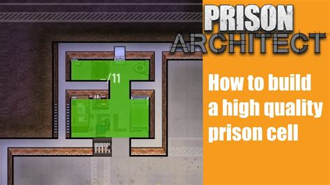 Prison architect cell quality too high  Using cell quality ratings and fulfilling all needs, I'm able to keep things "mostly" under control