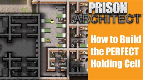 Prison architect holding cell  I have a bench, toilet, and bed