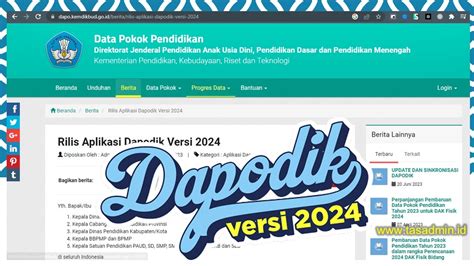 Progres dapodik Data Pokok Pendidikan