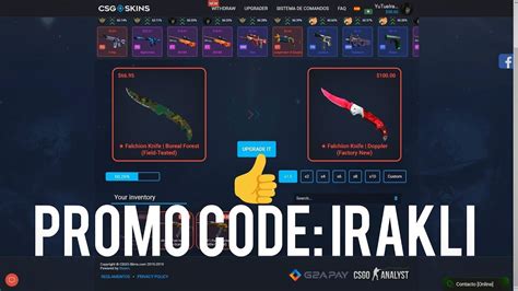 Promo code csgo skins  +5% to deposit with promocode "csgobettings"