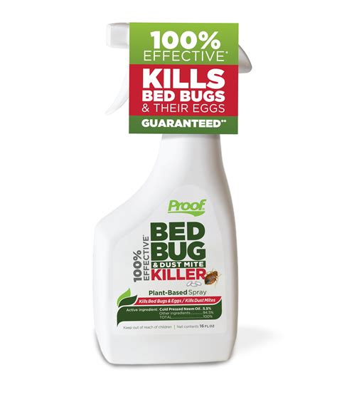 Proof bed bug spray reviews  Crossfire® insecticide killed 100% of bed bugs by 24 hours after 3 exposure to ceramic tiles which had previously been treated with the product (Figure 3), while all the other products showed almost no residual effectiveness on bed bugs