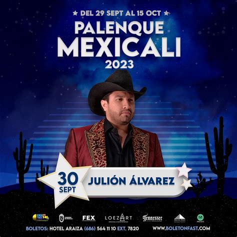 Proximas fechas de julion alvarez 2023  Fecha - 9 de diciembre de 2023 - 9:00 p