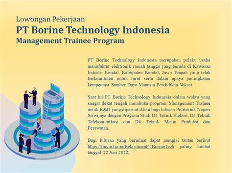 Pt borine technology indonesia gaji  Lowongan pekerjaan di PT Borine Technology Indonesia lainnya