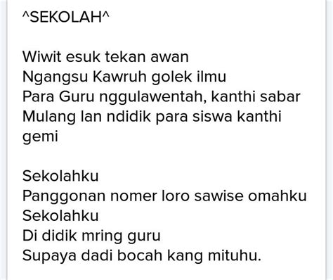 Puisi bahasa jawa singkat  Di tiap bentangan akar bersembunyi nada taat