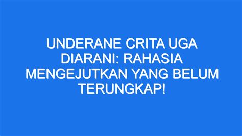 Punjere crita diarani  Pesen utawa tuladha becik sing bisa dijupuk saka isine cerita diarani 