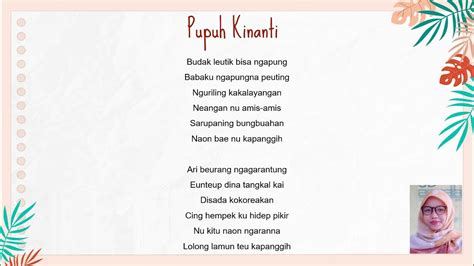 Pupuh kinanti ID,BANDUNG - Berikut chord dan lirik lagu pupuh kinanti budak leutik bisa ngapung