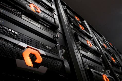Pure storage flashcore  Assumes average 4:1 data reduction for PowerStore, 5:1 for Pure Storage