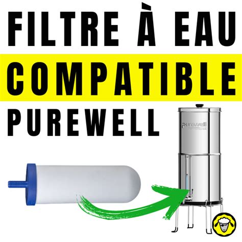 Purewell 01μm Ultra-Filtration Gravity Water Filter System, NSF/ANSI 372 Certification, 304 Stainless Steel Countertop System with 2 Filters and Stand, Reduce up to 99% Chlorine, 2