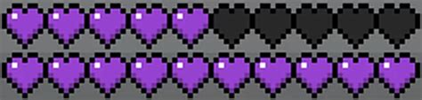 Purple hearts texture pack 16x Minecraft 1