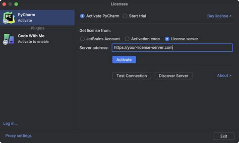 Pycharm license threshold 90