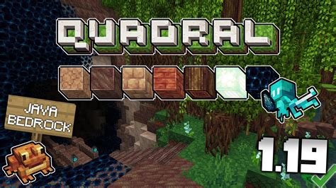 Quadral texture pack 1.19 bedrock  16x Minecraft 1