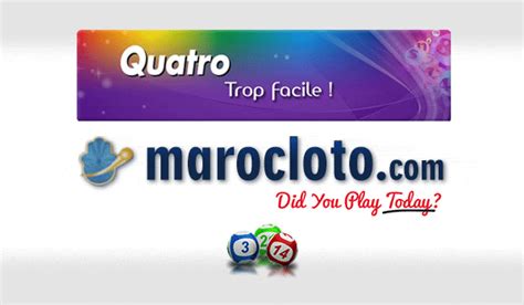 Quatro maroc résultats  MAROC LOTO, Buy The Lotto, Check the Results, Win The Draw