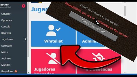 Que es whitelist en aternos g