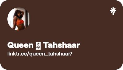 Queen tahshaar twitter <code>1K Following</code>