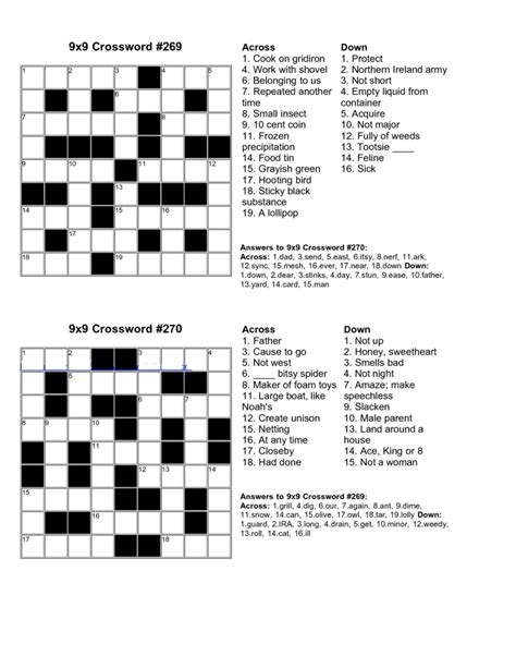 Quick crossword 16596 com