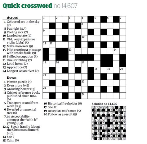 Quick crossword 16596 For the clue PUZZLE, we are looking for an answer that contains 7 letters