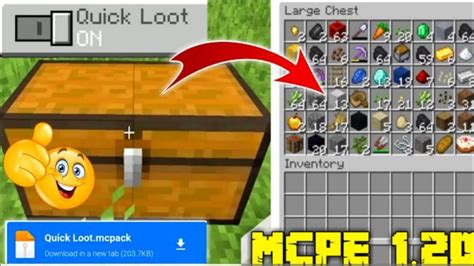 Quick loot minecraft pe  Smelting Plus is a simple addon for Minecraft Bedrock that allows for better recycling when you smelt your found or crafted items