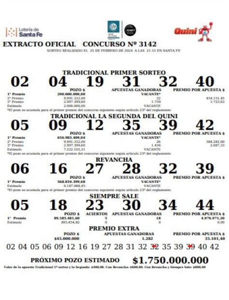 Quini 6 controlar boleta QUINI 6: controlar cartón, SORTEO 2962 y resultados del 29 de mayo