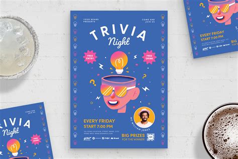 Quiz night poster  Create eye-catching trivia night posters in minutes with easy-to-use tools